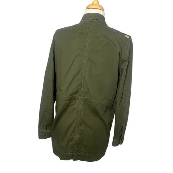 CAbi 722 Green Anorak Military Utility Cargo Jacket Zip Drawstring Waist Small - Picture 3 of 9
